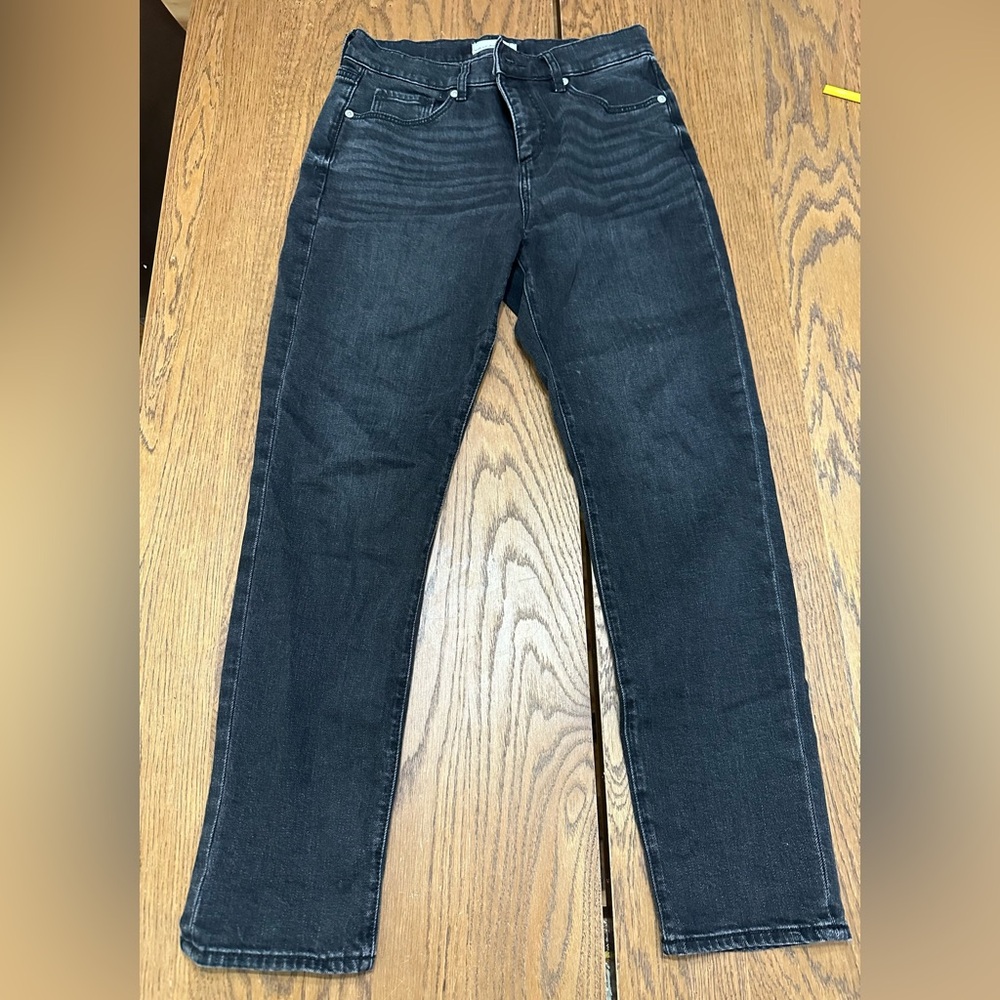 LOFT Black Straight-Leg Jeans